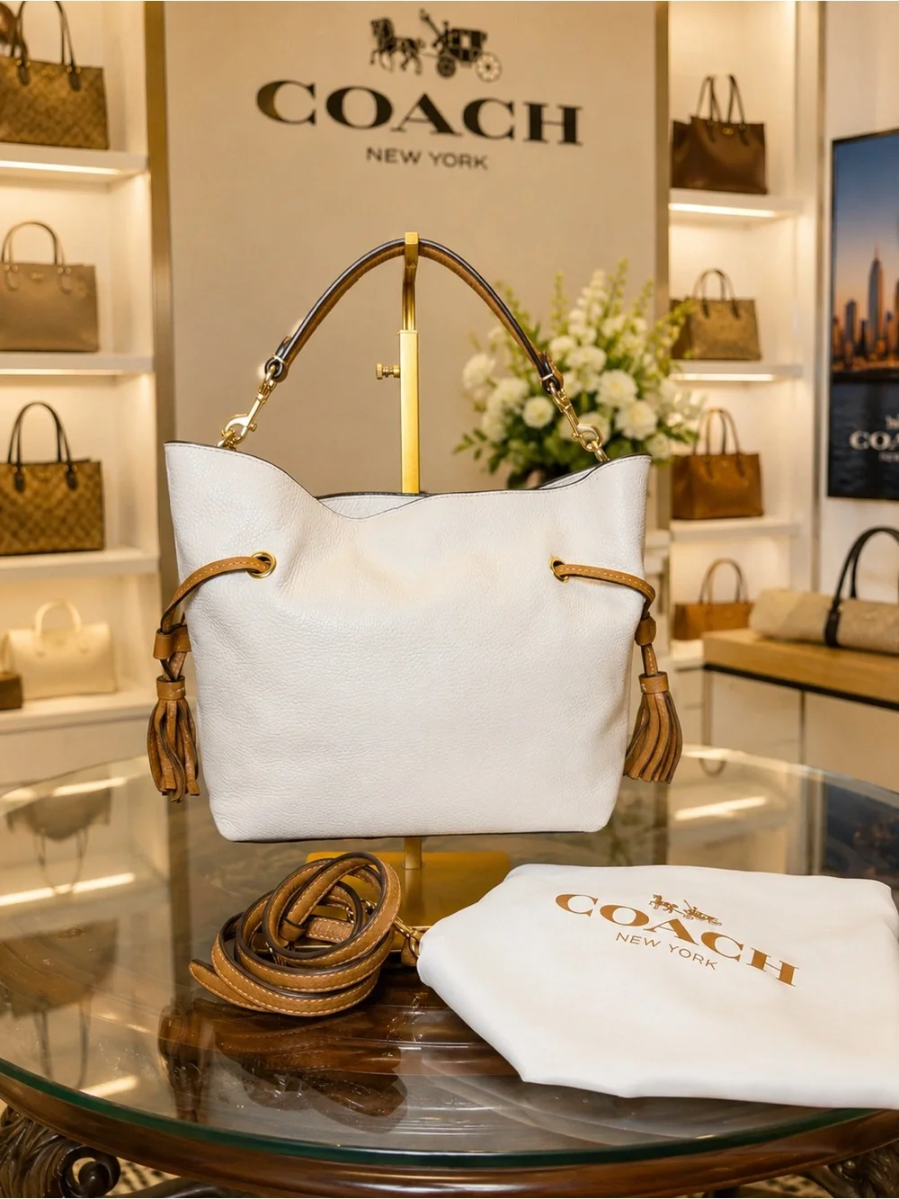 Coach pebbled leather